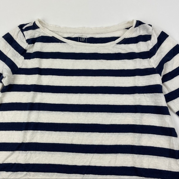 Gap Womens Shirt, Blue White Striped Small - Picture 3 of 6